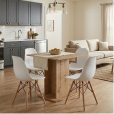 Σετ τραπεζαρία 5τμχ Allos - Nova Megapap χρώμα sapphire oak - λευκό 75x75x77εκ. Σετ τραπεζαρία 5τμχ Allos - Nova Megapap χρώμα sapphire oak - λευκό 75x75x77εκ.