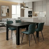 Σετ τραπεζαρία 5τμχ Darlen - Chiara Megapap χρώμα sencron black - πράσινο 125x72x74εκ. Σετ τραπεζαρία 5τμχ Darlen - Chiara Megapap χρώμα sencron black - πράσινο 125x72x74εκ.