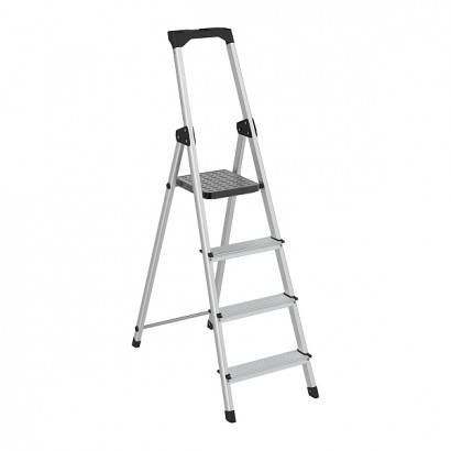 Σκάλα KUMTEL KMM-45 αλουμινίου 3+1 σκαλοπάτια 138εκ.