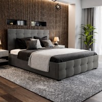 Κρεβάτι Roi pakoworld 160x200 ύφασμα ανθρακί + αποθηκευτικό χώρο Κρεβάτι Roi pakoworld 160x200 ύφασμα ανθρακί + αποθηκευτικό χώρο