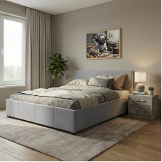 Κρεβάτι Norse pakoworld pu γκρι ματ με αποθηκευτικό χώρο 160x200εκ Κρεβάτι Norse pakoworld pu γκρι ματ με αποθηκευτικό χώρο 160x200εκ