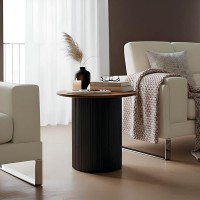 Βοηθητικό τραπέζι Dovel pakoworld mdf σε καρυδί-μαύρο μέταλλο Φ50x50εκ Βοηθητικό τραπέζι Dovel pakoworld mdf σε καρυδί-μαύρο μέταλλο Φ50x50εκ