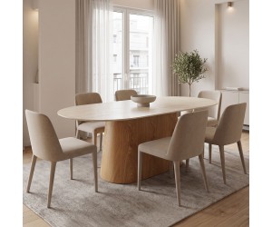 Τραπέζι Karlino pakoworld sintered stone σε όψη τραβερτίνας-mdf σε φυσική απόχρωση 180x90x76εκ Τραπέζι Karlino pakoworld sintered stone σε όψη τραβερτίνας-mdf σε φυσική απόχρωση 180x90x76εκ