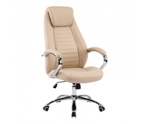 Καρέκλα γραφείου διευθυντή Sonar pakoworld μπεζ pu 61x57x120-128εκ Καρέκλα γραφείου διευθυντή Sonar pakoworld μπεζ pu 61x57x120-128εκ
