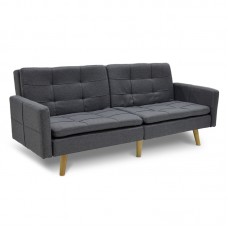 Καναπές-κρεβάτι Flexible pakoworld σε ανθρακί ύφασμα 198x87x76εκ Καναπές-κρεβάτι Flexible pakoworld σε ανθρακί ύφασμα 198x87x76εκ