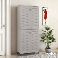Παπουτσοθήκη-ντουλάπα MANTAM pakoworld 24 ζεύγων χρώμα λευκό γκρι 78x40x170,5εκ Παπουτσοθήκη-ντουλάπα MANTAM pakoworld 24 ζεύγων χρώμα λευκό γκρι 78x40x170,5εκ