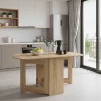 Τραπέζι Nadine pakoworld πολυμορφικό-επεκτεινόμενο χρώμα sonoma 160x80x76.5εκ