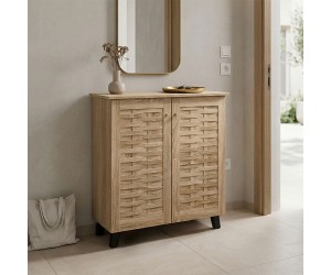 Παπουτσοθήκη-ντουλάπι Mantam pakoworld 12 ζεύγων sonoma 78x34x87εκ Παπουτσοθήκη-ντουλάπι Mantam pakoworld 12 ζεύγων sonoma 78x34x87εκ