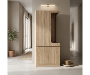 Έπιπλο εισόδου Feby pakoworld  sonoma 80x50.5x190εκ