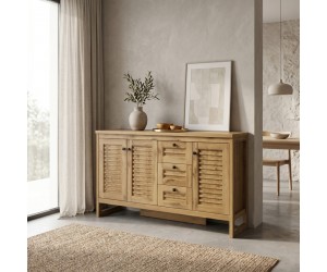 Μπουφές Beles pakoworld sonoma 160x40x93.5εκ Μπουφές Beles pakoworld sonoma 160x40x93.5εκ