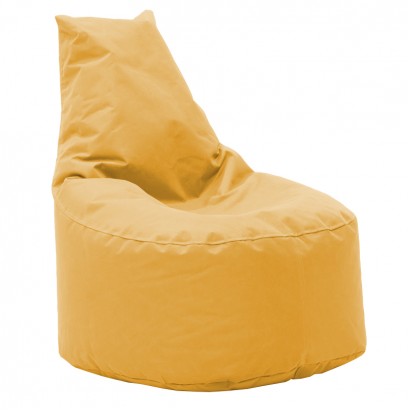 Πουφ πολυθρόνα Norm PRO pakoworld υφασμάτινο αδιάβροχο κίτρινο