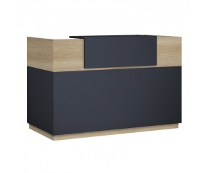 Γραφείο reception Lotus pakoworld σε χρώμα φυσικό - ανθρακί 200x70x110εκ Γραφείο reception Lotus pakoworld σε χρώμα φυσικό - ανθρακί 200x70x110εκ