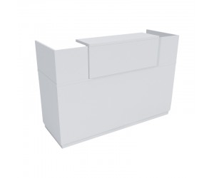 Γραφείο reception Lotus pakoworld σε λευκή απόχρωση 140x70x110εκ Γραφείο reception Lotus pakoworld σε λευκή απόχρωση 140x70x110εκ