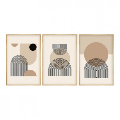 Πίνακας σε καμβά Jefton pakoworld τρίπτυχος με ψηφιακή εκτύπωση 50x2x70εκ