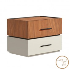 Κομοδίνο Sonlen pakoworld mdf σε καρυδί-μπεζ απόχρωση 60x40x44.5εκ Κομοδίνο Sonlen pakoworld mdf σε καρυδί-μπεζ απόχρωση 60x40x44.5εκ