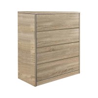 Συρταριέρα Kuanger pakoworld mdf σε φυσική απόχρωση 80x40x89εκ