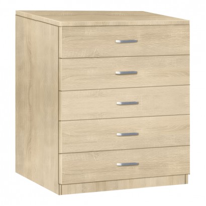 Συρταριέρα Gioko pakoworld με 5 συρτάρια σε φυσική απόχρωση 80x40x100εκ Συρταριέρα Gioko pakoworld με 5 συρτάρια σε φυσική απόχρωση 80x40x100εκ