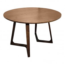 Τραπέζι Sedria pakoworld mdf καρυδί Φ120x75εκ