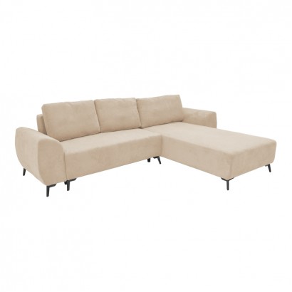 Kαναπές κρεβάτι τριθέσιος αναστρέψιμος Settee pakoworld ύφασμα με αποθηκευτικό χώρο σε μπεζ απόχρωση 286x204x93εκ Kαναπές κρεβάτι τριθέσιος αναστρέψιμος Settee pakoworld ύφασμα με αποθηκευτικό χώρο σε μπεζ απόχρωση 286x204x93εκ