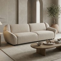 Καναπές τριθέσιος Echono pakoworld ύφασμα μπεζ 230x88x77εκ Καναπές τριθέσιος Echono pakoworld ύφασμα μπεζ 230x88x77εκ
