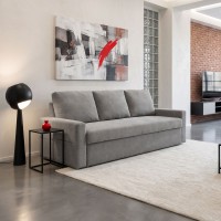 Καναπές Κρεβάτι Keyla pakoworld τριθέσιος γκρι ύφασμα 215x86x87εκ Καναπές Κρεβάτι Keyla pakoworld τριθέσιος γκρι ύφασμα 215x86x87εκ