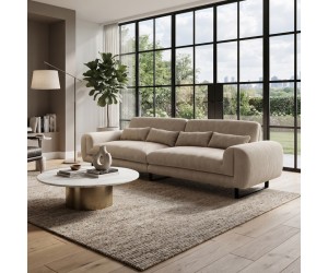 Καναπές Dorana pakoworld τετραθέσιος μπεζ ύφασμα 286x89x83εκ Καναπές Dorana pakoworld τετραθέσιος μπεζ ύφασμα 286x89x83εκ
