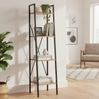 Βιβλιοθήκη Ramon pakoworld φυσικό-μαύρο 34x32,5x148εκ Βιβλιοθήκη Ramon pakoworld φυσικό-μαύρο 34x32,5x148εκ