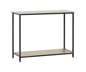 Κονσόλα Shima pakoworld 2τεμ. oak- μαύρο μέταλλο 106x35x81εκ