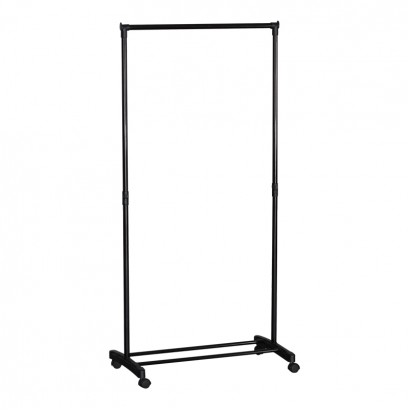 Κρεμάστρα δαπέδου Wizak pakoworld μαύρο μέταλλο 74.5x41,5x157εκ