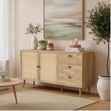 Μπουφές Oslo pakoworld sonoma 150x39x79εκ Μπουφές Oslo pakoworld sonoma 150x39x79εκ