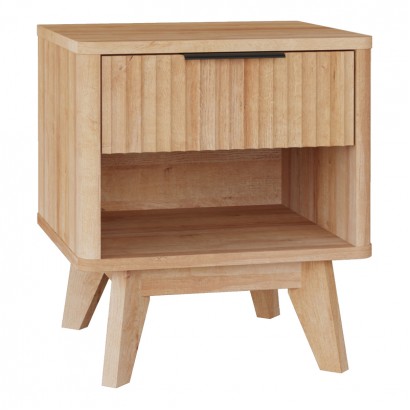Κομοδίνο Hamea pakoworld mdf σε φυσική απόχρωση 45x39.5x50.2εκ Κομοδίνο Hamea pakoworld mdf σε φυσική απόχρωση 45x39.5x50.2εκ