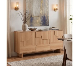 Μπουφές Jenfia pakoworld mdf σε φυσική απόχρωση 150x39x75,5εκ Μπουφές Jenfia pakoworld mdf σε φυσική απόχρωση 150x39x75,5εκ