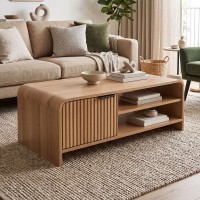 Τραπέζι σαλονιού Kelba pakoworld mdf σε φυσική απόχρωση 100x50x35,5εκ Τραπέζι σαλονιού Kelba pakoworld mdf σε φυσική απόχρωση 100x50x35,5εκ