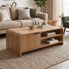 Τραπέζι σαλονιού Kelba pakoworld mdf σε φυσική απόχρωση 100x50x35,5εκ Τραπέζι σαλονιού Kelba pakoworld mdf σε φυσική απόχρωση 100x50x35,5εκ