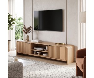 Έπιπλο τηλεόρασης Anfen pakoworld mdf σε φυσική απόχρωση 160x39x40,5εκ Έπιπλο τηλεόρασης Anfen pakoworld mdf σε φυσική απόχρωση 160x39x40,5εκ