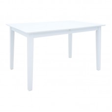 Tραπέζι επεκτεινόμενο Mabor pakoworld ξύλο σε λευκή απόχρωση 120-150x80x73,8εκ Tραπέζι επεκτεινόμενο Mabor pakoworld ξύλο σε λευκή απόχρωση 120-150x80x73,8εκ