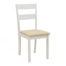 Καρέκλα Dallan pakoworld rubberwood λευκό 40x47.5x89εκ Καρέκλα Dallan pakoworld rubberwood λευκό 40x47.5x89εκ