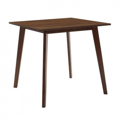Τραπέζι Benson pakoworld MDF σε καρυδί απόχρωση 80x80x75εκ Τραπέζι Benson pakoworld MDF σε καρυδί απόχρωση 80x80x75εκ