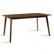 Τραπέζι Benson pakoworld MDF σε καρυδί απόχρωση 150x90x75εκ