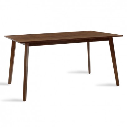 Τραπέζι Benson pakoworld MDF σε καρυδί απόχρωση 150x90x75εκ