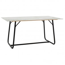 Τραπέζι Revello pakoworld sintered stone λευκό μαρμάρου-μαύρο 150x90x75εκ Τραπέζι Revello pakoworld sintered stone λευκό μαρμάρου-μαύρο 150x90x75εκ