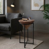 Βοηθητικό τραπέζι σαλονιού Miles I pakoworld μασίφ ξύλο ακακίας σε φυσική απόχρωση Φ31x53εκ Βοηθητικό τραπέζι σαλονιού Miles I pakoworld μασίφ ξύλο ακακίας σε φυσική απόχρωση Φ31x53εκ