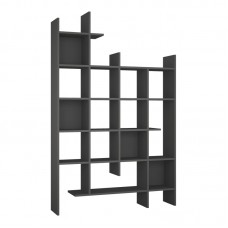 Βιβλιοθήκη Manco pakoworld σε ανθρακί απόχρωση 122x25.5x188εκ Βιβλιοθήκη Manco pakoworld σε ανθρακί απόχρωση 122x25.5x188εκ