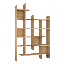 Βιβλιοθήκη Manco pakoworld σε oak απόχρωση 122x25.5x188εκ Βιβλιοθήκη Manco pakoworld σε oak απόχρωση 122x25.5x188εκ