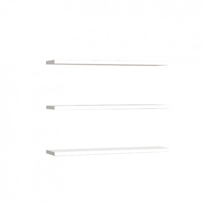 Ραφιέρα τοίχου Edna pakoworld μελαμίνη σε λευκή απόχρωση 60x14.5x1.8εκ