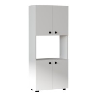 Στήλη Guzel pakoworld σε λευκή απόχρωση 60x31.4x140εκ