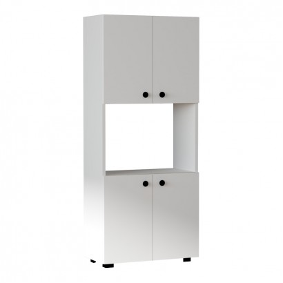 Στήλη Guzel pakoworld σε λευκή απόχρωση 60x31.4x140εκ