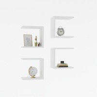 Ραφιέρα τοίχου Perari pakoworld 4τεμ.σε λευκή απόχρωση 30x19.6x30εκ