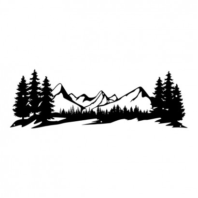 Διακοσμητικό τοίχου Mounde pakooworld μαύρο μεταλλικό 60x0,15x20εκ