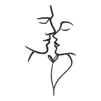 Διακοσμητικό τοίχου Lovia pakooworld μαύρο μεταλλικό 28x0,15x50εκ